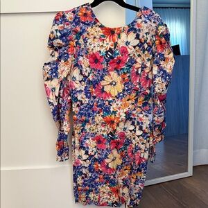 Zara Multicolor Floral Mini Dress
